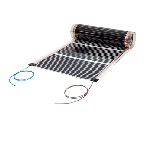 1,0m High Power Carbon Infrarot Heizfolie 230V 50cm breit 400W/m² - Für Oberflächentemperierung, Prototypenbau, Pressformen, Maschinenbau von Mi-Heat