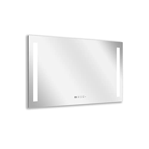 LM600-Pro Infrarot Spiegelheizung, 600W, mit LED-Licht und Touch-Display, Sundirect App Steuerung für iOS u. Android, 110x65cm von Mi-Heat