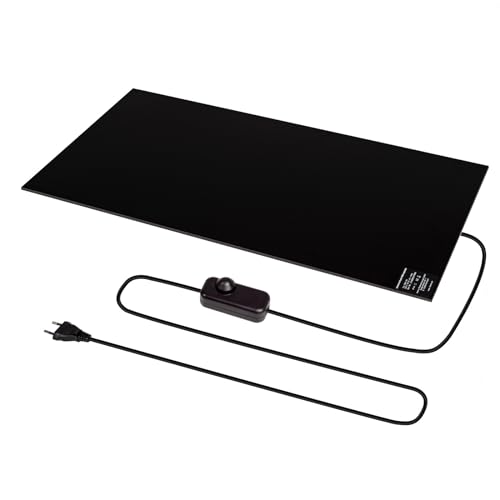 Infrarot Wärmeplatte Schreibtischheizung 30x60cm 150W mit Dimmer für stufenlose Regelung, IR Büro Heizung für warme Beine, selbstklebend für den Schreibtisch/Arbeitstisch Infrarot Wärmeplatte Schreibtischheizung 30x60cm 150W mit Dimmer für stufenlose Regelung, IR Büro Heizung für warme Beine, selbstklebend für den Schreibtisch/Arbeitstisch von Mi-Heat
