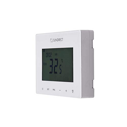 Sundirect PE380 Plus 30x120cm - 380 Watt Fern-Infrarotheizung + Smart1.0 Aufputz Thermostat batteriebetrieben - Wand- oder Deckenmontage möglich von Mi-Heat