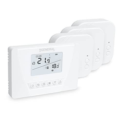 Programmierbares Funk-Thermostat Raumregler Set Mi-300S RF mit 3 Empfängern von Mi-Heat