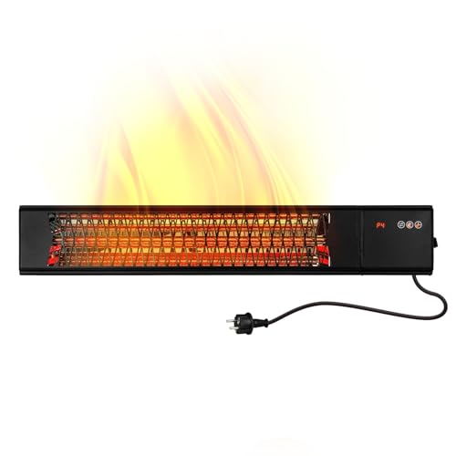 Smart Diamond 2000W Infrarot Heizstrahler Terrassenheizer, 9 Heizstufen, Fernbedienung, Tuya Smart App, IP65 Outdoor von Mi-Heat