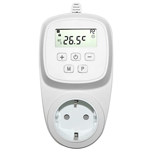 Thermostat Steckdose UT500 zum Heizen & Kühlen, Steckdosenthermostat mit Fühler von Mi-Heat