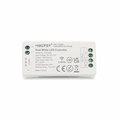 Mi Light Empfänger Controller Steuerung Dimmer 2.4G 12/24V 12A | Small | CCT Tunable White von Mi Light
