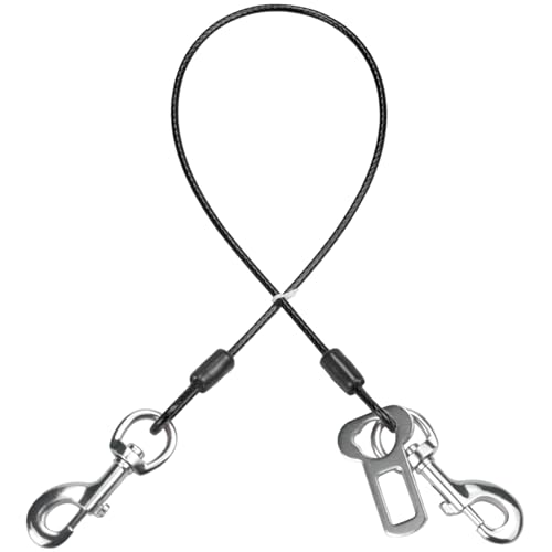 Mi Metty Hunde Sicherheitsgurt Stahldraht Bissfester Hundegurt fürs Auto Universalstecker Hundesicherheitsgurt für Hunde Katzen Haustier (Old schwarz, 32 inch/80 cm) Mi Metty Hunde Sicherheitsgurt Stahldraht Bissfester Hundegurt fürs Auto Universalstecker Hundesicherheitsgurt für Hunde Katzen Haustier (Old schwarz, 32 inch/80 cm) von Mi Metty