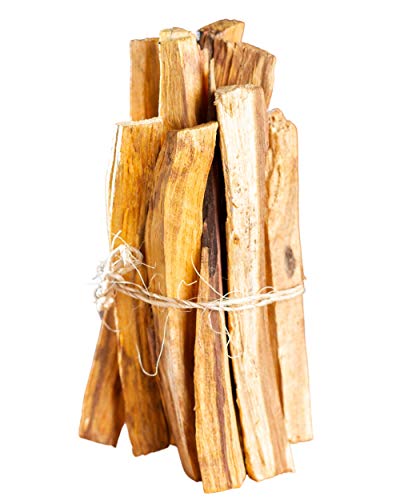 Mi-Tierra Premium Palo Santo Räucherstäbchen Räucherholz - Heiliges Holz Bursera Graveolens Zertifiziert Original aus Peru - Räucherwerk gespalten Weihrauch Holy Wood - 100% Natur - ca 6x Stück (100g) von Mi-Tierra