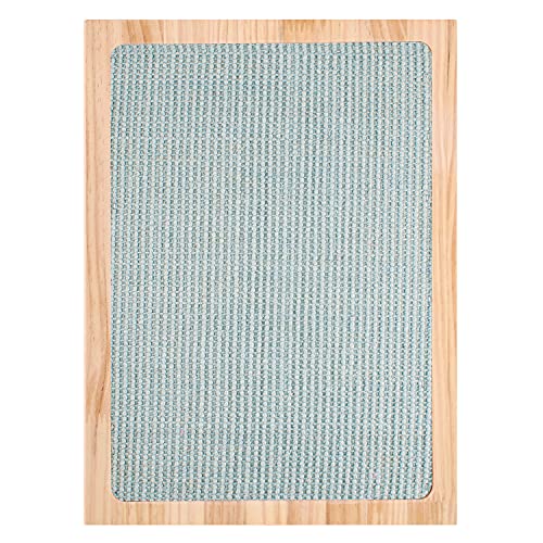 Kratzbrett für Katzen Sisal Scratching Pad Katzenspielzeug Kratzmöbel Katzen Kratzmatte Gewebter Sisal Holzstruktur Kratz Pads Natürliche Sisalbrett von MiDube