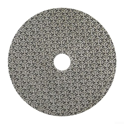 MiJunHD Galvanisiert Diamant Schleifpad,5 Zoll 125 mm 60#,Nass/Trocken Polierscheiben Schleifschuh Pad,Haken Schleife Rückseite Schleifteller für Polieren Trimmen Metall Glas Keramik (1 Stück) von MiJunHD