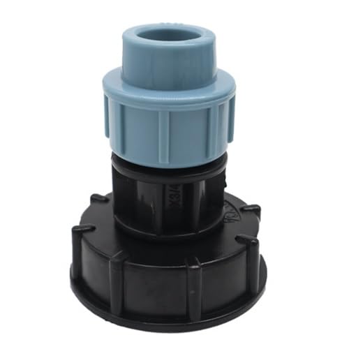 MiJunHD IBC Wassertankrohr, gerader Auslass, 20 mm Gelenke, Gartenwasseranschlüsse, Tankadapter für Tank, Ellenbogenauslass, Bewässerungsadapter, Werkzeug von MiJunHD