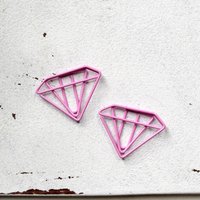 2Er Set Büroklammern ~ Diamant | Geschenkidee 2Er Set Büroklammern ~ Diamant | Geschenkidee von MiMaKaefer