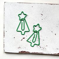 2Er Set Büroklammern ~ Weihnachtsbaum | Geschenkidee von MiMaKaefer