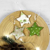 3Er Set Sterne Zum Aufhängen ~ Weihnachtsdekoration | Tannenbaumschmuck von MiMaKaefer