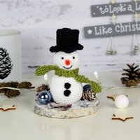 Gehäkelter Deko Schneemann ~ Weihnachtsdekoration | Winterdeko von MiMaKaefer