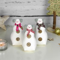 Kleiner Deko Schneemann Aus Stoff ~ Weihnachtsdekoration | Winterdeko von MiMaKaefer