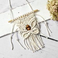 Schmetterling ~ Kleiner Makramee Wandbehang | Deko Frühling von MiMaKaefer