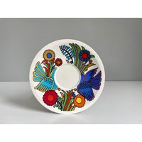 Villeroy & Boch Acapulco Teller Unterteller Untertasse Geschirr Porzellan Vogel Floral Blumen Blatt Hippie 60Er Villeroy & Boch Acapulco Teller Unterteller Untertasse Geschirr Porzellan Vogel Floral Blumen Blatt Hippie 60Er von MiMaMeiseVintage