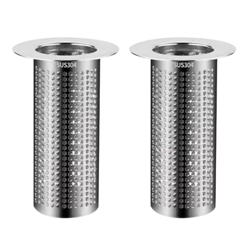 Abflusssieb Dusche, 2 Stück Haarsieb Edelstahl, Dusche Abfluss Haare Abflussfilter Waschbecken Siebeinsatz Sieb für Balkon Küchen Badezimmer Abflussfilter Abflusssieb Dusche, 2 Stück Haarsieb Edelstahl, Dusche Abfluss Haare Abflussfilter Waschbecken Siebeinsatz Sieb für Balkon Küchen Badezimmer Abflussfilter von MiOYOOW