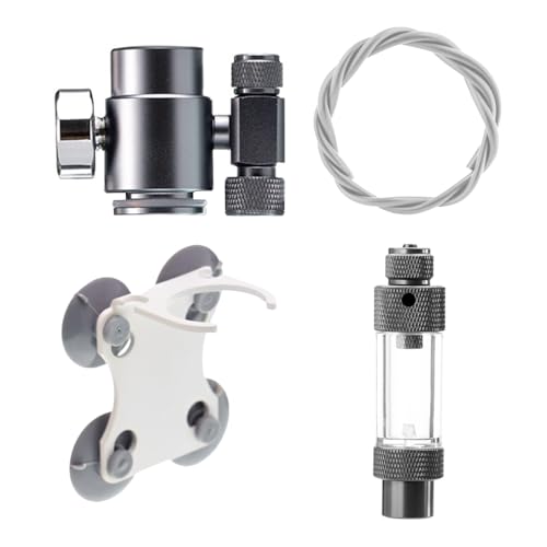 Aquarium CO2 Regler, Mini CO2 Druckmessgerät mit Blasenzähler, Desktop-/Wand-CO2 Nachfüllanschluss für Aquarien Aquarium CO2 Regler, Mini CO2 Druckmessgerät mit Blasenzähler, Desktop-/Wand-CO2 Nachfüllanschluss für Aquarien von MiOYOOW