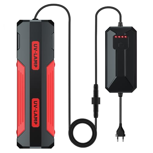 Aquarium UV Lamp, Fish Tank Reinigungslicht, 9W, 15W und 22W Wasserdichtes UV Desinfektions Tauchlicht mit Timer Aquarium Tauchleuchte für Aquarien Filtertank von MiOYOOW