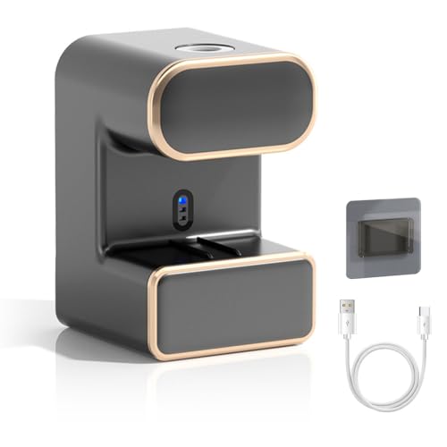 Automatischer Zahnpastaspender, Wandmontierter Elektrischer Zahnpasta Spender, Typ-C Zahnbürstenhalter mit 3 Zahnbürstenschlitzen für Badezimmer Automatischer Zahnpastaspender, Wandmontierter Elektrischer Zahnpasta Spender, Typ-C Zahnbürstenhalter mit 3 Zahnbürstenschlitzen für Badezimmer von MiOYOOW