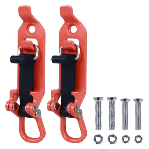 Dachträgerklemmen, 2 Stück/4 Stück Schaufelhalter Autodachträger Axthalter, Schnellspanner Axt Werkzeughalter mit Schrauben und Muttern für Dachträger Boote von MiOYOOW
