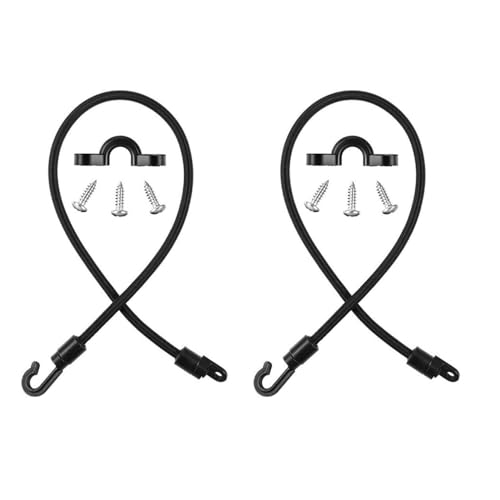 MiOYOOW Deck Mount Connector, Angelrute Strap Rod Hold Down Strap, Kajak Boot Angelrute Tamer Strap elastische Seil-Bungee-Rutenhalter für Boot, Kajak, Angeln von MiOYOOW