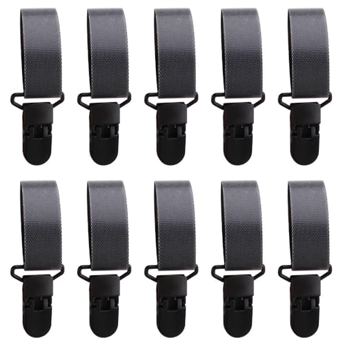 MiOYOOW Gartenflaggen Clips, 10 Stück Windschutzhalter, Kunststoff-Flaggenstopper, Anti-Wind-Fahnenmast-Clips für den Außenbereich, Hof, Hinterhof von MiOYOOW