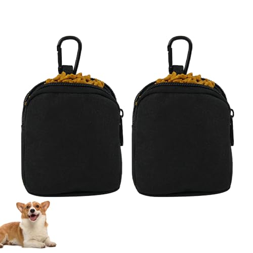 MiOYOOW Hunde Leckerlibeutel, 2 Stück Haustiere Snackbeutel, Hunde Futtertaschen mit Kotbeutelspender und Schnalle für Hundetraining, Spazierengehen und Laufen MiOYOOW Hunde Leckerlibeutel, 2 Stück Haustiere Snackbeutel, Hunde Futtertaschen mit Kotbeutelspender und Schnalle für Hundetraining, Spazierengehen und Laufen von MiOYOOW