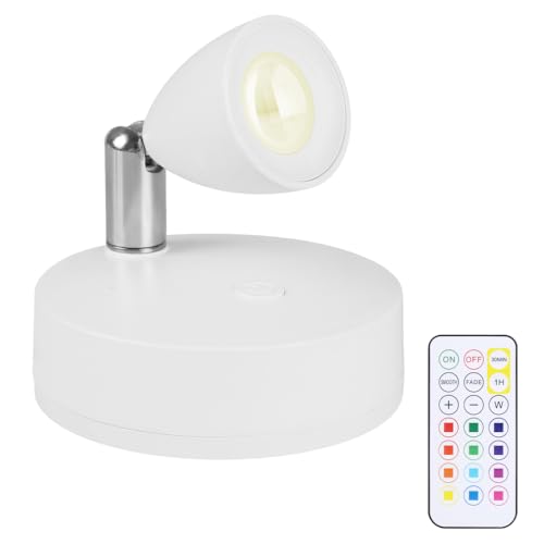MiOYOOW Kabelloser LED Strahler, Verstellbare Strahlerlampe, Magnetisches Akzentlicht für den Innenbereich Deckenspot mit 2 Steuermodi für die Präsentation von Wandkunst, Gemälden MiOYOOW Kabelloser LED Strahler, Verstellbare Strahlerlampe, Magnetisches Akzentlicht für den Innenbereich Deckenspot mit 2 Steuermodi für die Präsentation von Wandkunst, Gemälden von MiOYOOW