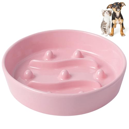 Slow Feeder Hundenapf, Antischlingnapf Hunde aus Keramik, Labyrinth Hundepuzzle Feeder für Katzen Großer Rassen Slow Feeder Hundenapf, Antischlingnapf Hunde aus Keramik, Labyrinth Hundepuzzle Feeder für Katzen Großer Rassen von MiOYOOW