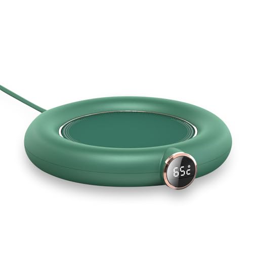 Tassenwärmer, Elektrischer Kaffeewärmer mit 3 Temperatureinstellungen und 8h Abschaltautomatik, Intelligenter USB-Getränkewärmer für Kaffee Tee Wasser Milch Kakao von MiOYOOW