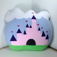 Handgemachtes Märchenkissen Prinzessin Schloss Dekorativ von MiPillow