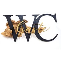 3D Türschild I Gäste Wc Schriftzug Dekoration Fürs Bad Aus Holz 3D Türschild I Gäste Wc Schriftzug Dekoration Fürs Bad Aus Holz von MiSparkleDesign