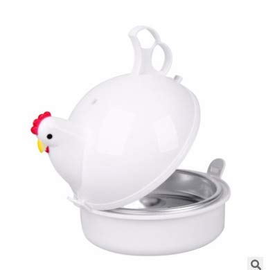 Mikrowellen Eierkocher Huhn Form Ei Wilderer Mikrowelle Dampfkessel Dampfer Eierkocher Ei-kocher Frühstücksei Mikrowellenhuhn Eier Kochen Küchenhelfer Kochutensilien 13.3 × 15.7 × 15.7cm Für 4 Eier Mikrowellen Eierkocher Huhn Form Ei Wilderer Mikrowelle Dampfkessel Dampfer Eierkocher Ei-kocher Frühstücksei Mikrowellenhuhn Eier Kochen Küchenhelfer Kochutensilien 13.3 × 15.7 × 15.7cm Für 4 Eier von MiXXAR