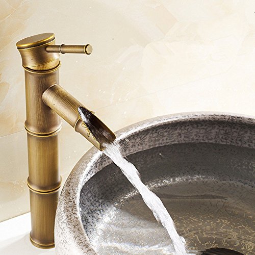 Antike Kupfer Bambus Design Bad Wasserhahn Waschbecken Armatur von MiYan