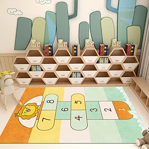 Kinderteppich Waschbar Spielteppich,Jungen & Mädchen Teppich, Rechteckig, für Kinderzimmer, Babyzimmer oder Spielzimmer, Größe:160 * 230cm von MiZuh