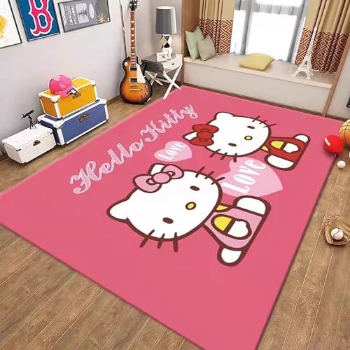 MiZuh Anime Teppich Teppich, Schlafzimmerteppiche, Weich Groß rutschfest Waschbar Teppich, Für Schlafzimmer, Flur Wohnzimmer Boden, Küche Badezimmer Teppich von MiZuh