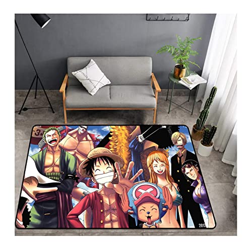 MiZuh Anime-Teppich Wohnzimmer Schlafzimmer Kinder Nachttisch 3D-Druckspiel Gemustert, Cartoon Area Teppiche für Jungen Schlafzimmer Farbe Rutschfester Teppich 60 * 90cm von MiZuh