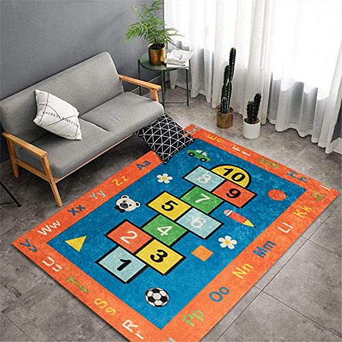 MiZuh Teppich Kinderteppich kompatibel Teppich/Kinderspielteppich/Wandteppich/Kinderteppich Hüpfteppich - Zahlen Teppich -120x180cm von MiZuh