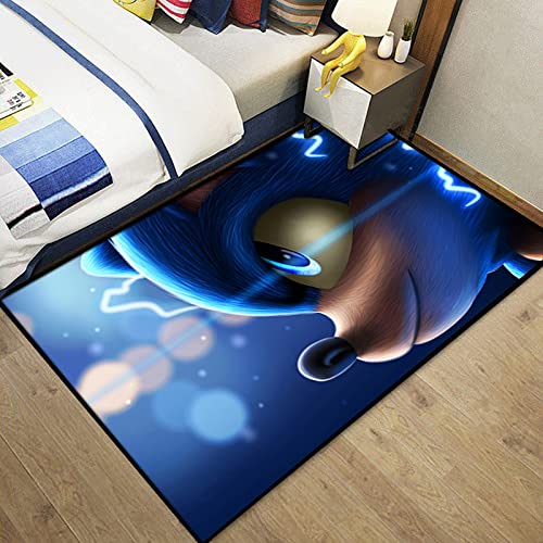 MiZuh Teppich Wohnzimmer, 3D Cartoon Teppich, Saugfähiger Teppich für Jungen Schlafzimmer, Badezimmer, Wohnzimmer, Spielzimmer, Arbeitszimmer, Büro von MiZuh