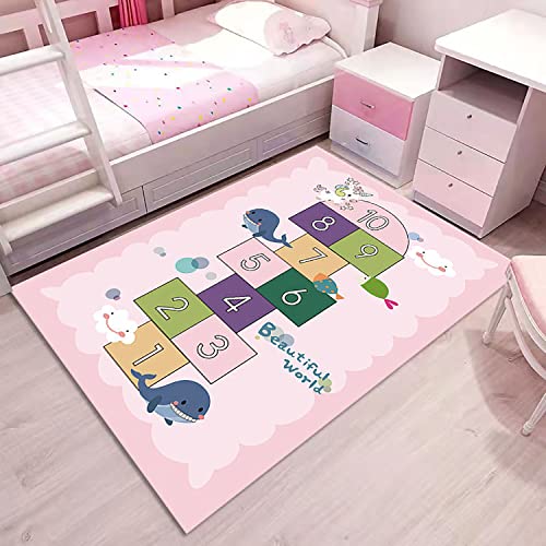 MiZuh Teppiche Für Wohnzimmer Spielmatten Bereich Teppich Schlafzimmer Spiel Bodenmatte Badezimmermatten Handwerk Geschenk, Kinderzimmer Fußmatte Home Dekor von MiZuh
