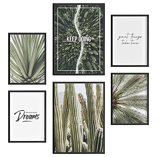 Mia Félice Premium Poster Set » Great Things « 2x A4 | 4x A5 - Moderne Bilder für das Wohnzimmer und Schlafzimmer - Wandbilder ohne Rahmen - Flur Deko - Dekoration von Mia Félice