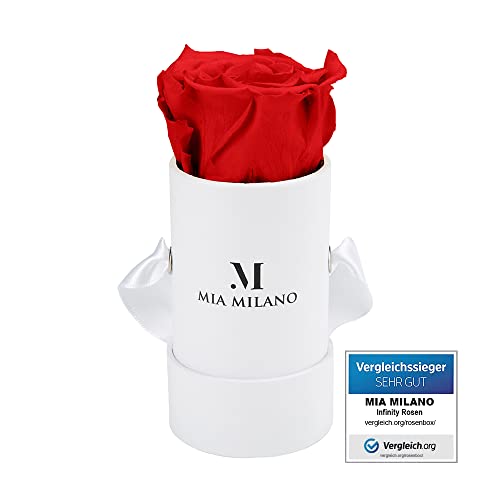 Mia Milano Infinity Rose für Sie (3 Jahre haltbar) Rosenbox mit echter Rose I Konservierte Flowerbox - Handmade in Germany von Mia Milano