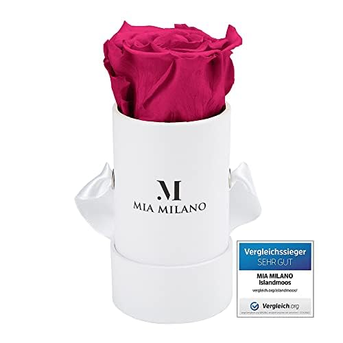 Infinity Rose für Sie (3 Jahre haltbar) Geschenk Rosenbox mit echter Rose I Valentinstag Deko Geschenk I Konservierte Flowerbox - Handmade in Germany von Mia Milano