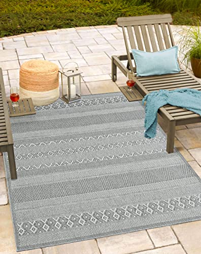 Mia's Teppich Adora - moderner Teppich, Boho-Style, In- und Outdoor geeignet, besonders flach, ideal für Küche und Esszimmer Aber auch für Balkon oder Terrasse von Mias Teppiche