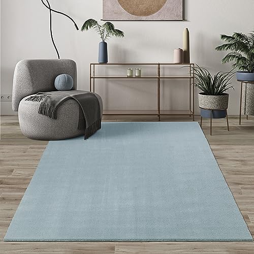 Paco Home Mias Teppiche Comfort Moderner Flauschiger Kurzflor Teppich, Anti-Rutsch Unterseite, Waschbar bis 30 Grad, Super Soft, Felloptik, Creme, 160 x 220 cm von Mias Teppiche