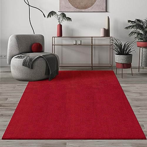 Paco Home Mias Teppiche Comfort Moderner Flauschiger Kurzflor Teppich, Anti-Rutsch Unterseite, Waschbar bis 30 Grad, Super Soft, Felloptik, Anthrazit, 200 x 280 cm von Mias Teppiche