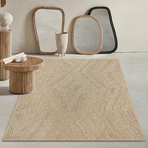 Mia's Teppiche Kinsley robuster In- und Outdoor Teppich im natürlichen Jute-Look, wetterfest, geeignet für Terrasse und Garten Mia's Teppiche Kinsley robuster In- und Outdoor Teppich im natürlichen Jute-Look, wetterfest, geeignet für Terrasse und Garten von Mias Teppiche