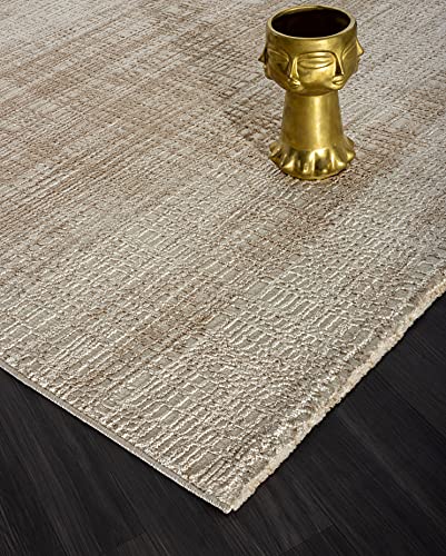 Mia´s Teppiche Teppiche Anna moderner Teppich für Wohnzimmer, Schlafzimmer und Flur, Beige, 200x290 cm, Beige-Design 3 von Mias Teppiche