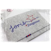 Zeugnismappe Stern Filz Jungen Mädchen Junge Personalisiert Name Einschulung Zeugnis Schulstart von MiaAnin